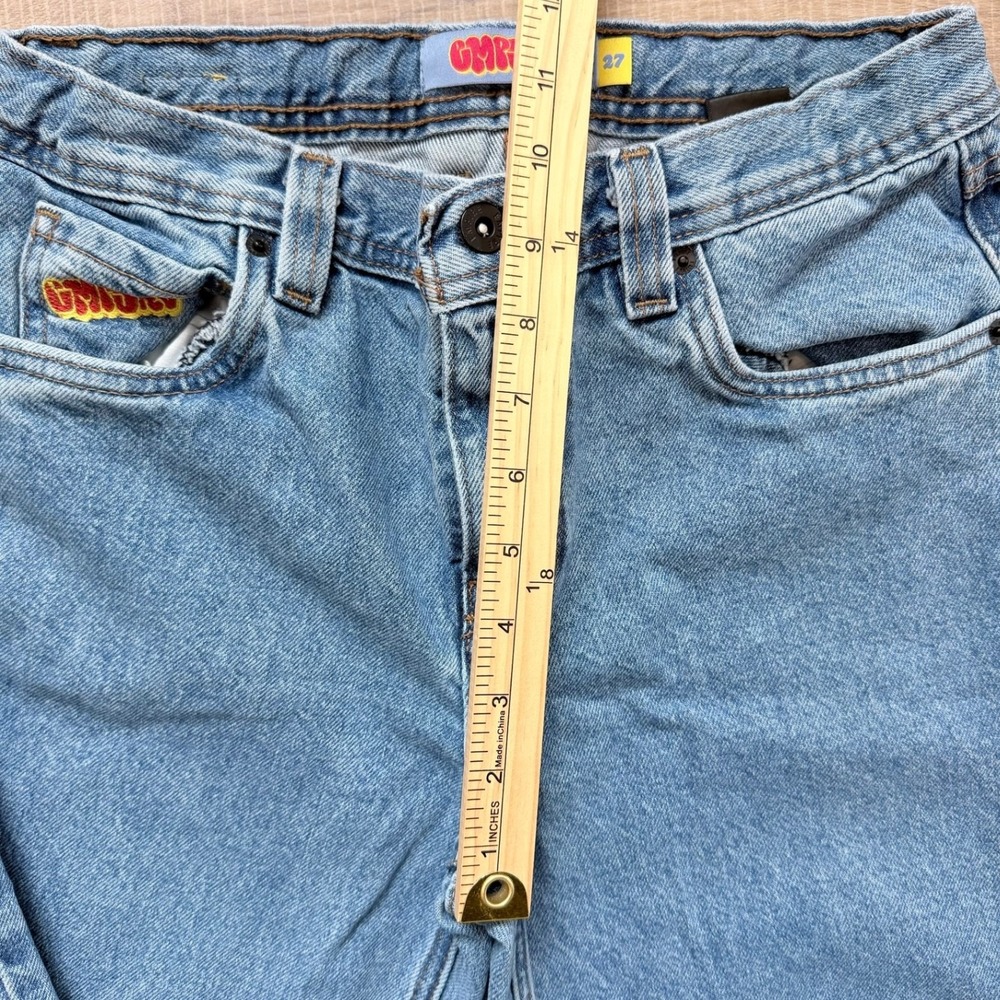 Empyre Jeans Boys 27 Light Blue Loose Straight Leg Y2K Skate ZU1334 Denim Pants - Picture 8 of 12